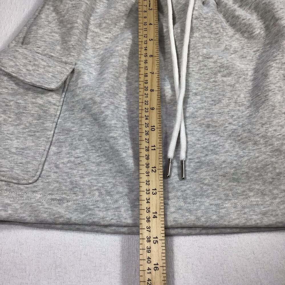 Abercrombie & Fitch Grey Heather Fleece Cargo Mini Skirt Small Y2K - Picture 8 of 8